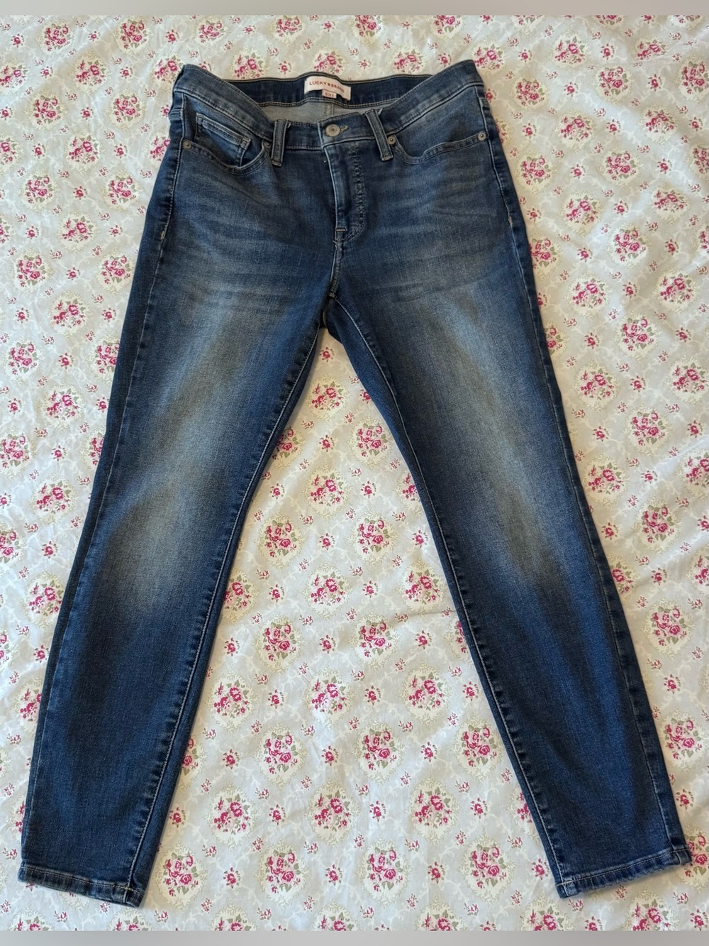 Lucky Brand Dark Blue Skinny Ankle Jeans